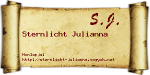 Sternlicht Julianna névjegykártya